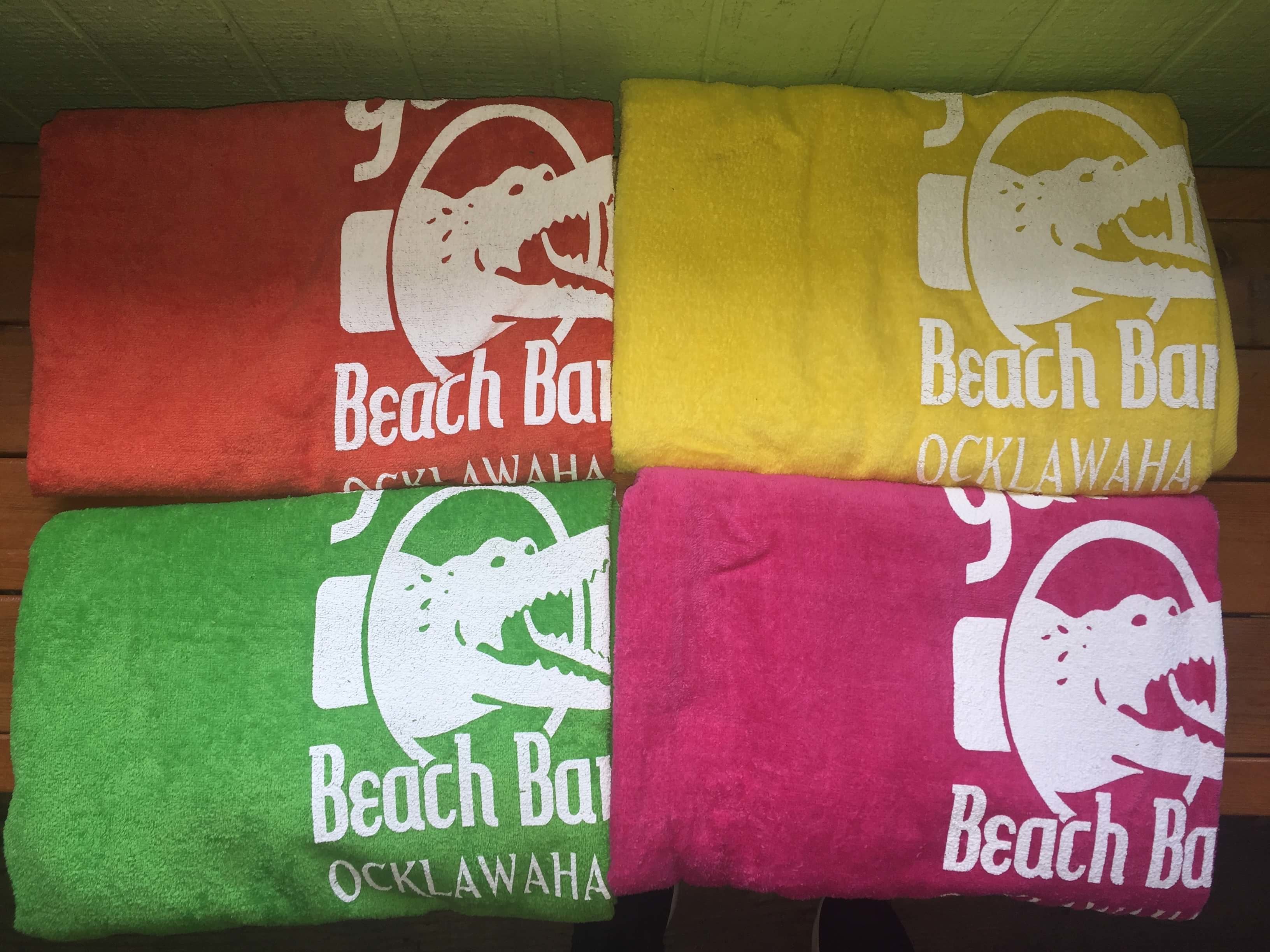 Beach Towel Gator Joe S Bar Grill Ocklawaha Florida Beach Towel